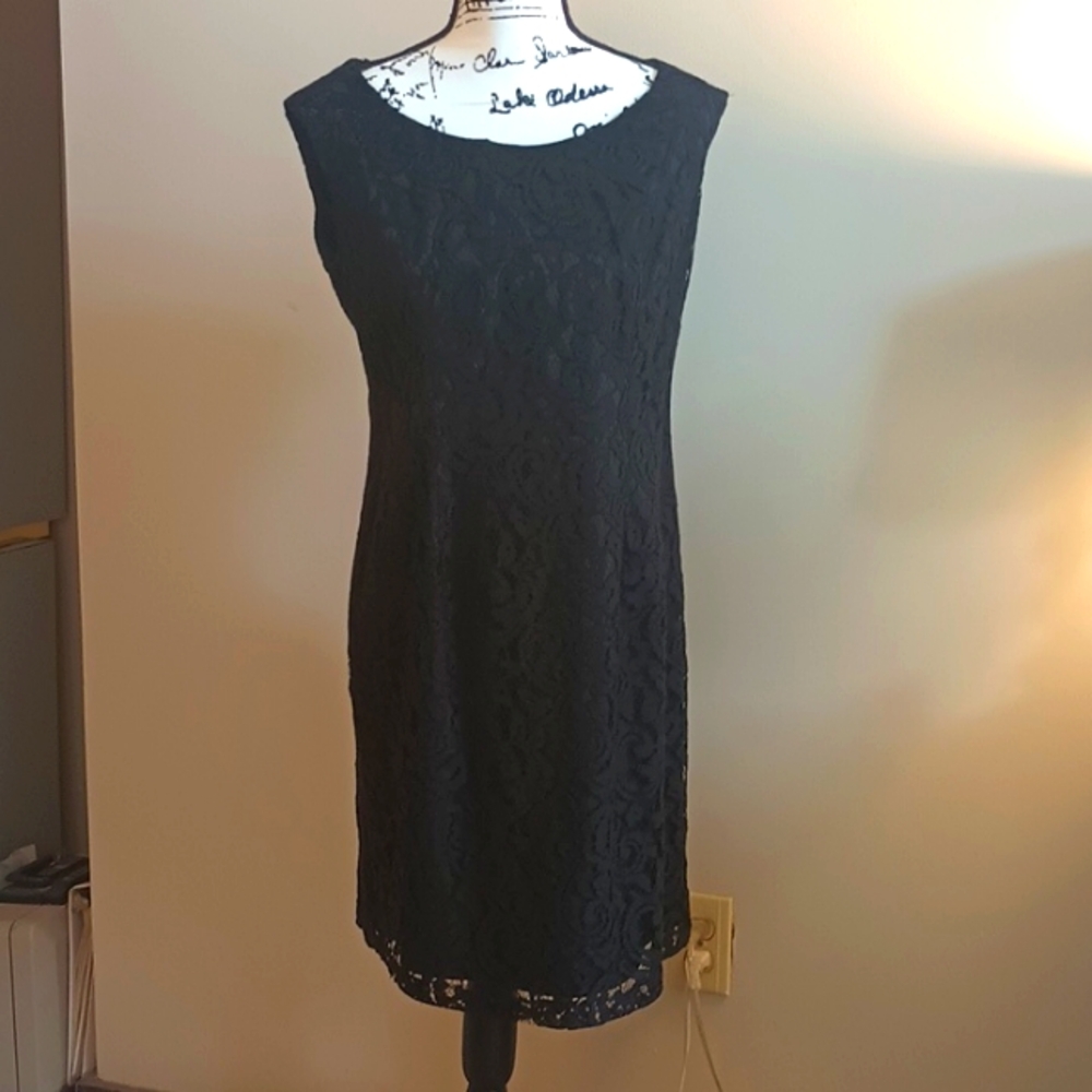 Coldwater Creek Black Lace Dress